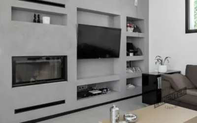 Mueble TV de microcemento: Ideas, diseño y cómo revestirlo paso a paso